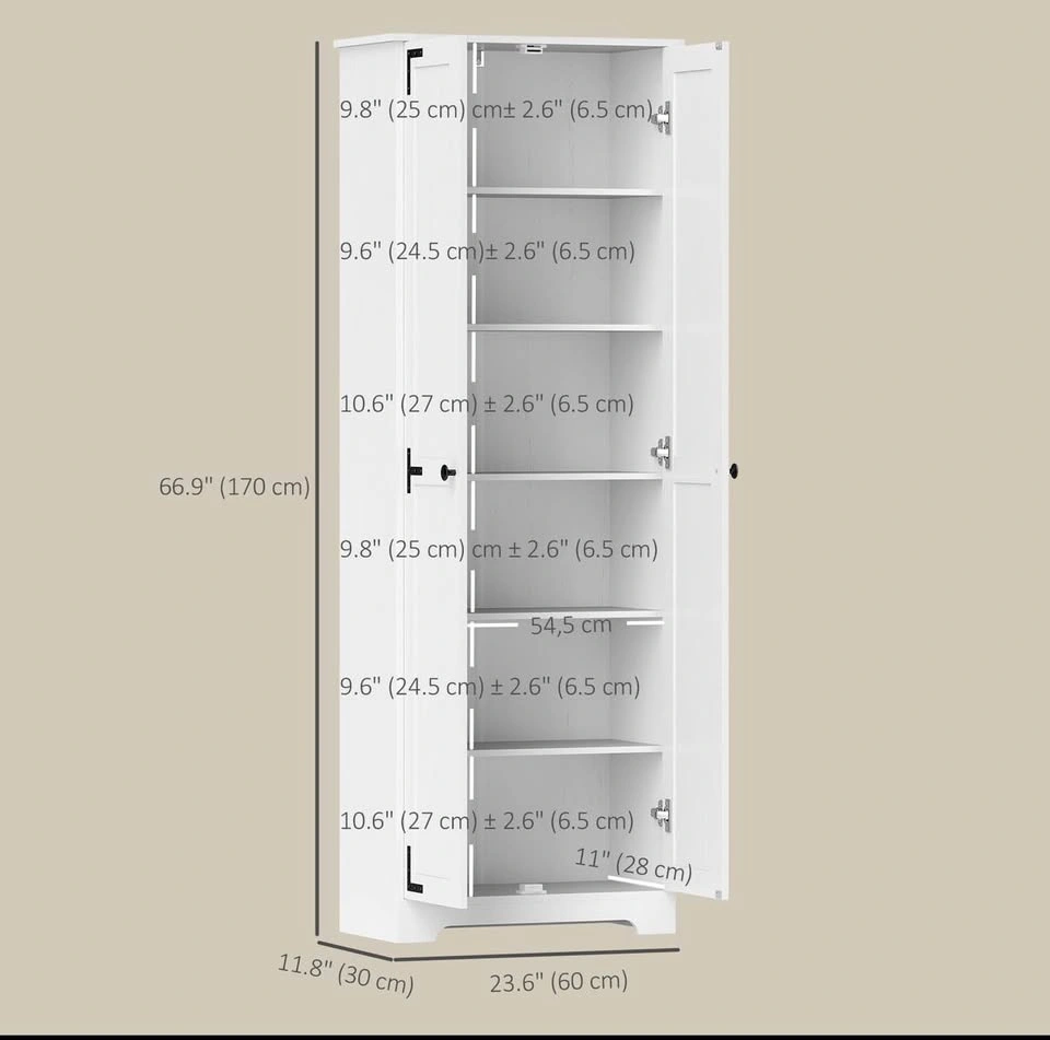 67" Farmhouse Pantry Cabinet - photo 4
