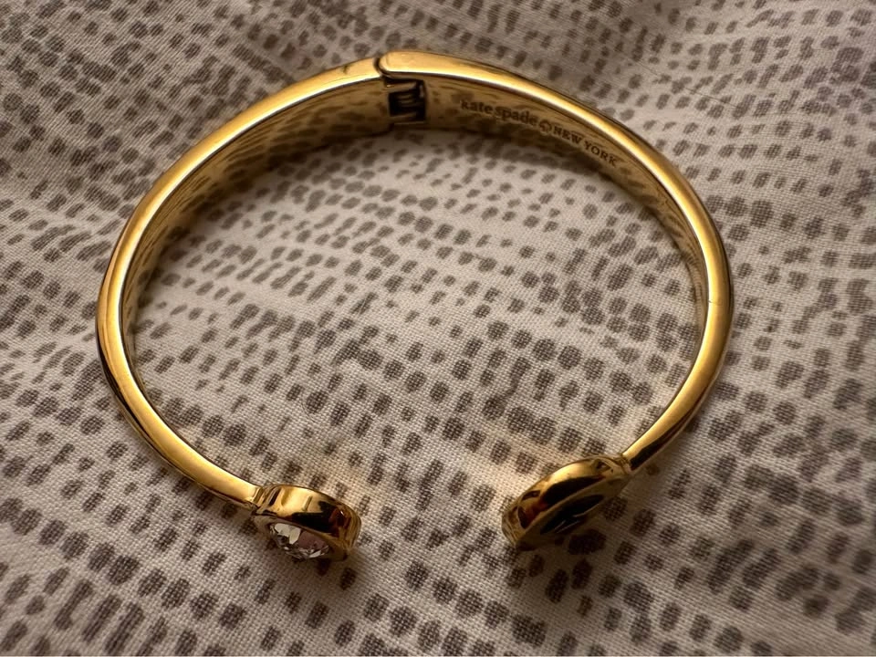 Gold colour Kate Spade bangle bracelet - photo 2