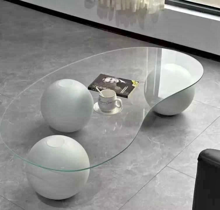 Modern stylish glass coffee table