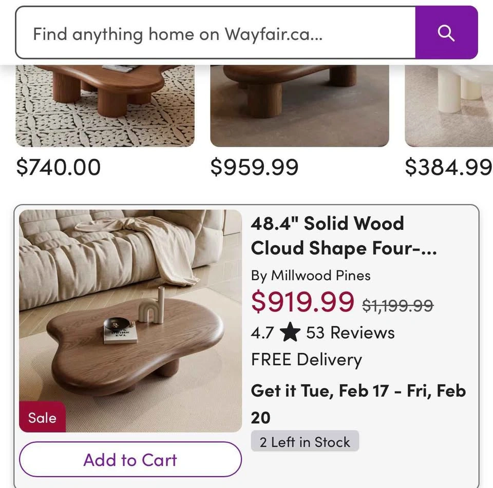Imported Modern Wooden Coffee Table - photo 2
