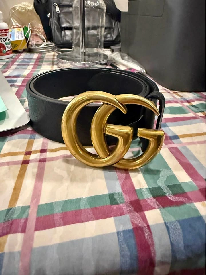 Authentic Gucci GG Marmont Leather Belt - Size 85