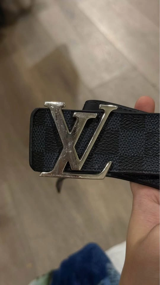 Authentic Louis Vuitton Men's Belt - Damier Graphite (Size 95/38 - photo 2