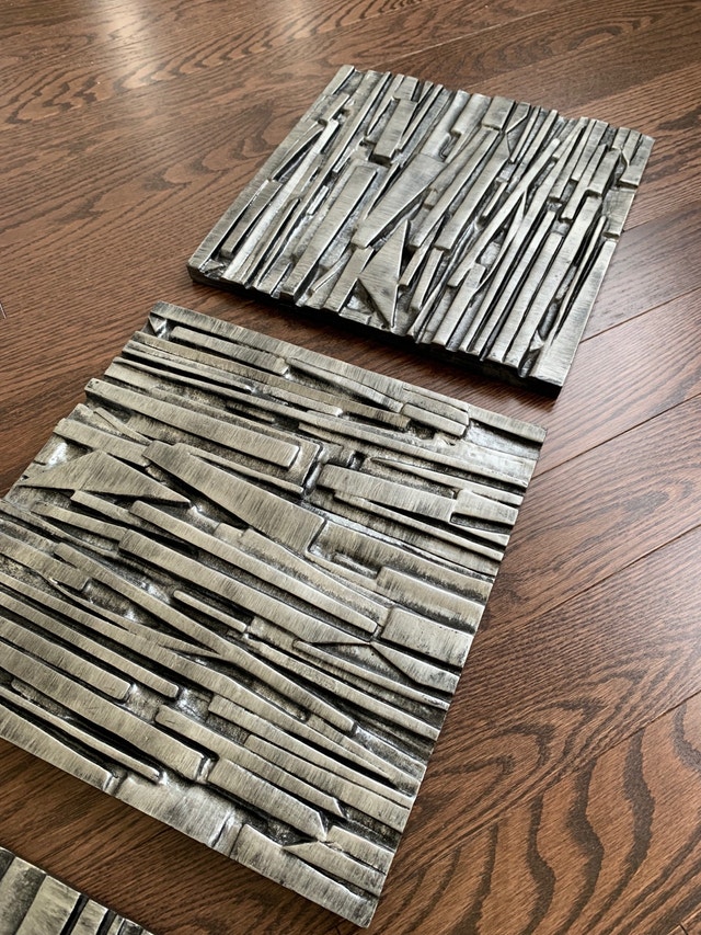 Modern 3 Piece Resin Wall Art - photo 3