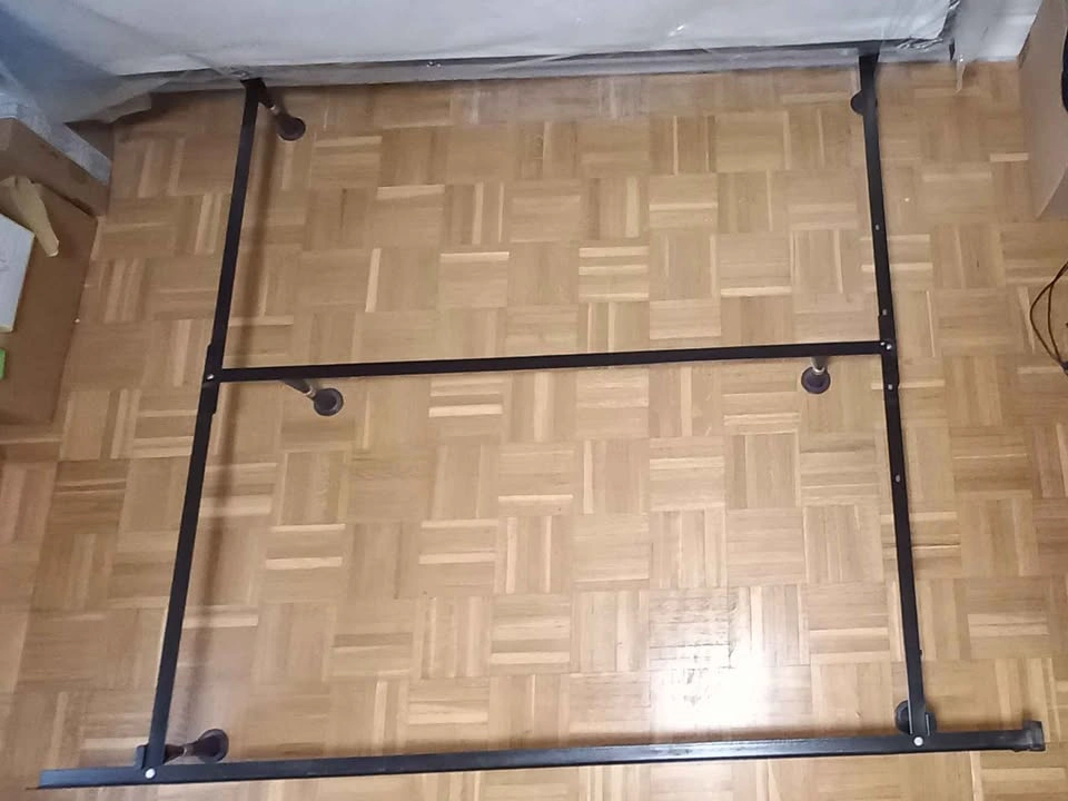 Queen Size Bed Frame w/ Box Spring & Mattress - photo 4
