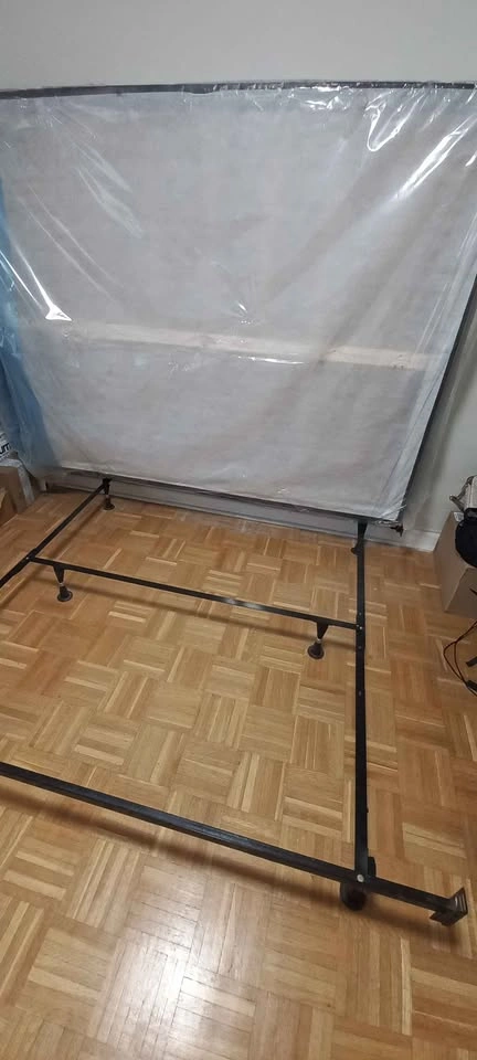 Queen Size Bed Frame w/ Box Spring & Mattress - photo 5