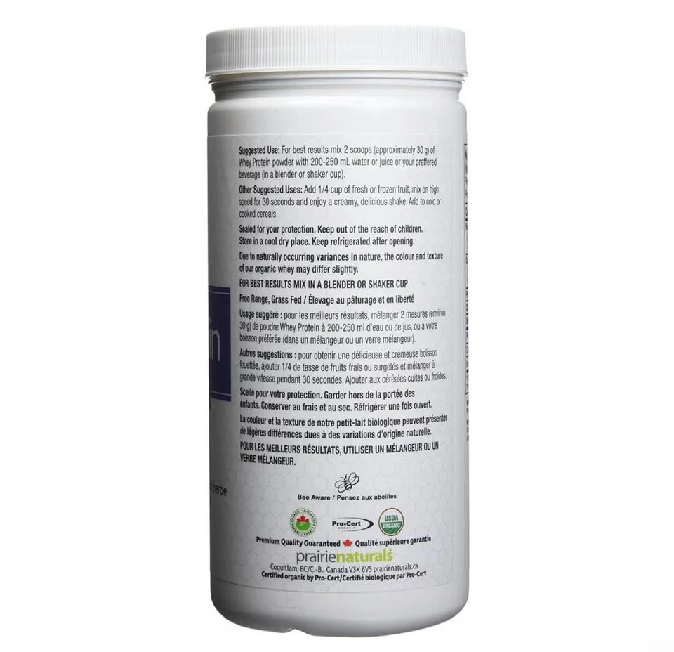 Prairie Naturals Organic Unflavoured Whey Protein 300g - photo 3