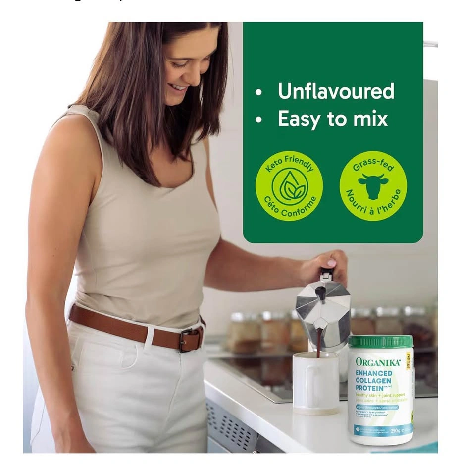 Organika Enhanced Collagen Protein Powder Unflavoured 250g - photo 4