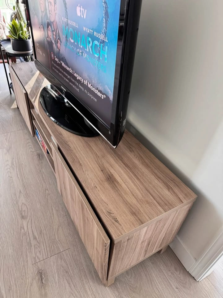 Walnut TV Stand with Push Drawers - photo 3