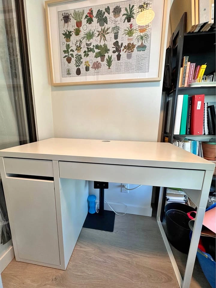 Ikea Micke White Desk - 105cm Wide