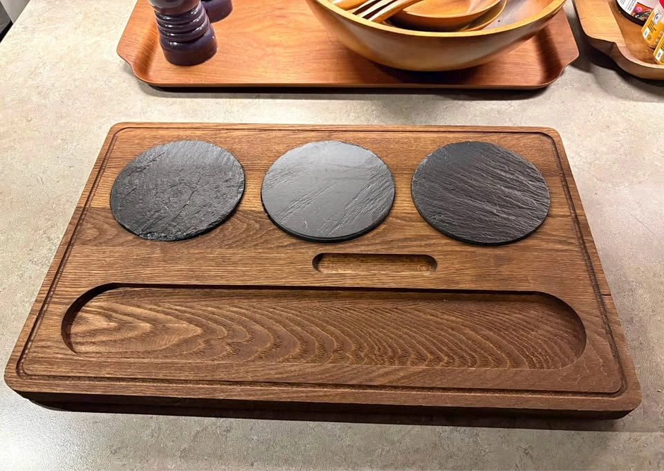 Vintage 1960s Baribocraft Serving Tray Mid-Century Canadian. 🥕