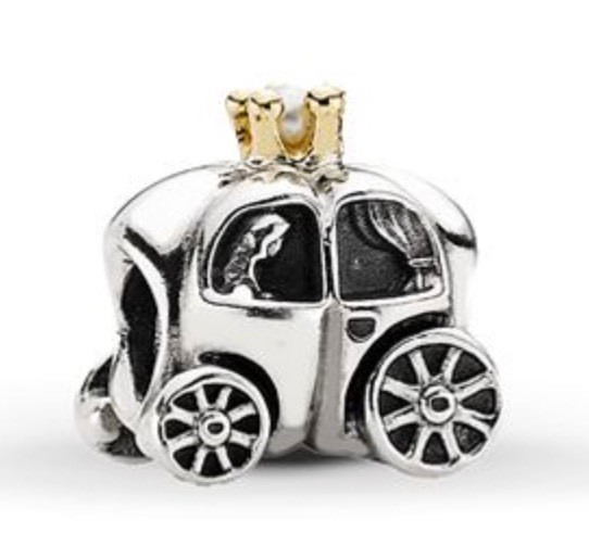 Pandora Pumpkin Carriage Charm with 14k gold and pearl - photo 2