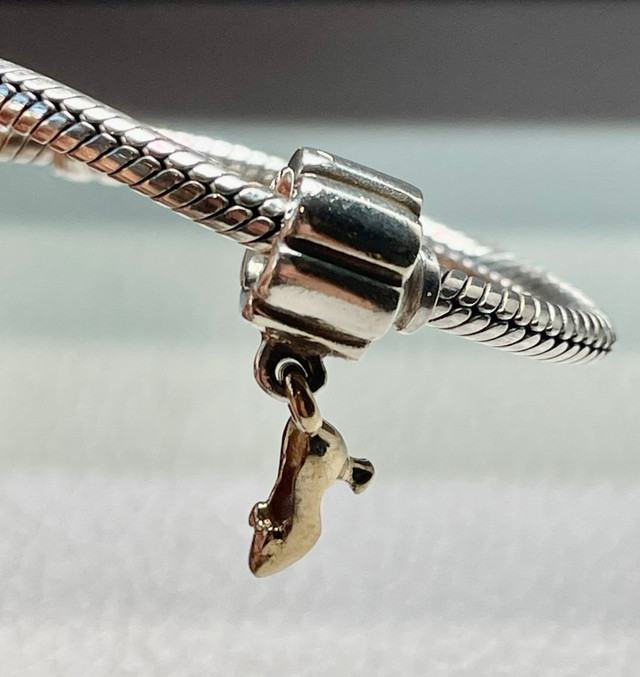 Pandora Stiletto Shoe Sterling Silver Charm with 14K Gold - photo 3