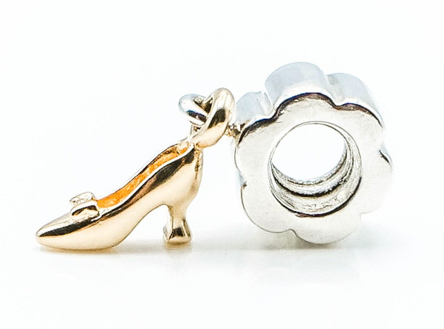 Pandora Stiletto Shoe Sterling Silver Charm with 14K Gold - photo 4