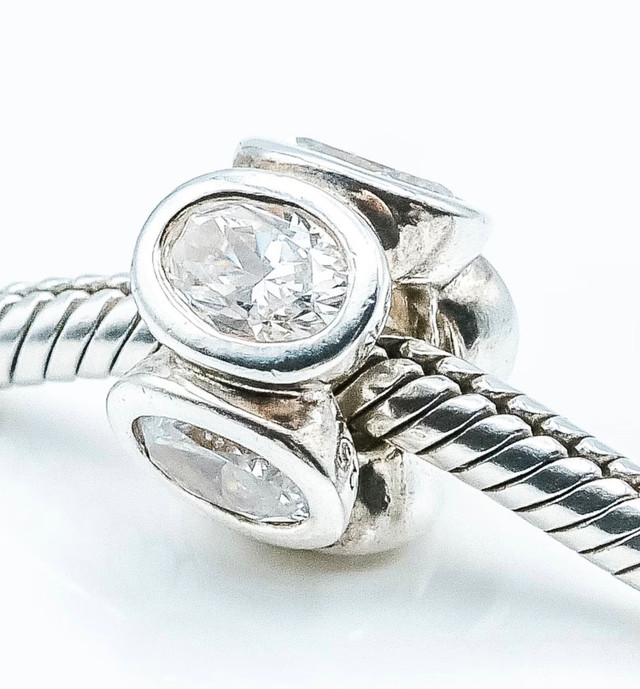 Pandora Clear Oval Lights Charms with Cubic Zirconia (set of 2) - photo 2