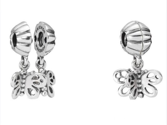 Pandora Best Friend Forever Butterfly Charm - photo 2