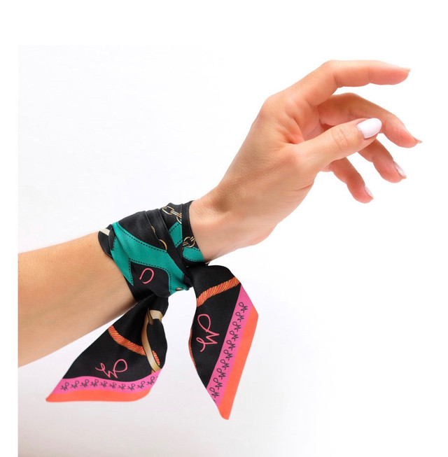 WristPop(IM) a Silk Twilly Scarf (one for free)