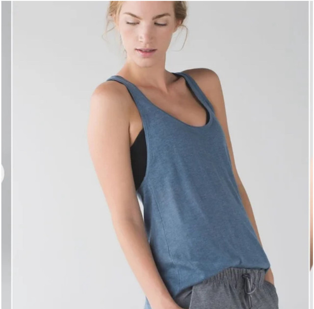 Lululemon Knit Tank, Blue, Size 8