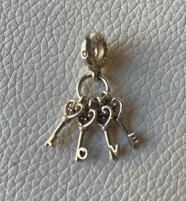 Authentic Pandora Keys of Love Dangle Charm