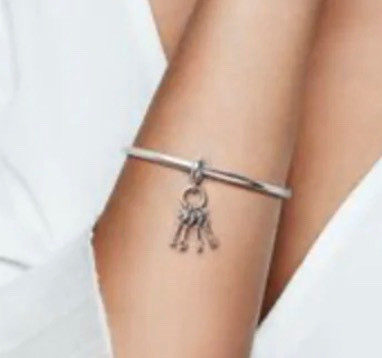 Authentic Pandora Keys of Love Dangle Charm - photo 2