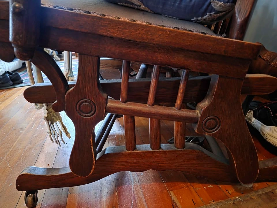 Antique 1930's Glide Rocker - Restored - photo 4