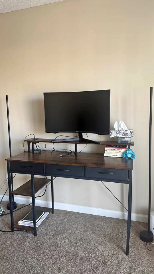Moving Sale: Rolanstar 47" Computer Desk with Power & LED