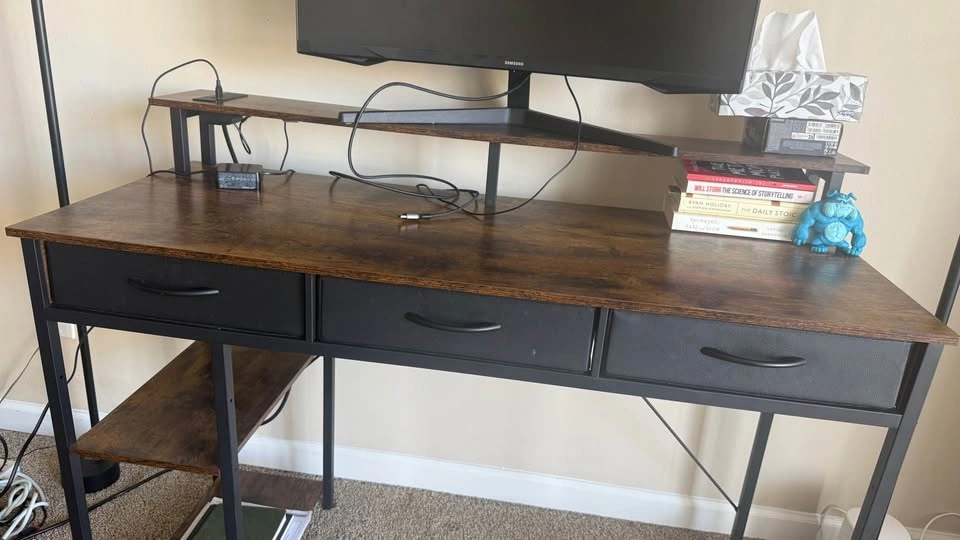 Moving Sale: Rolanstar 47" Computer Desk with Power & LED - photo 2