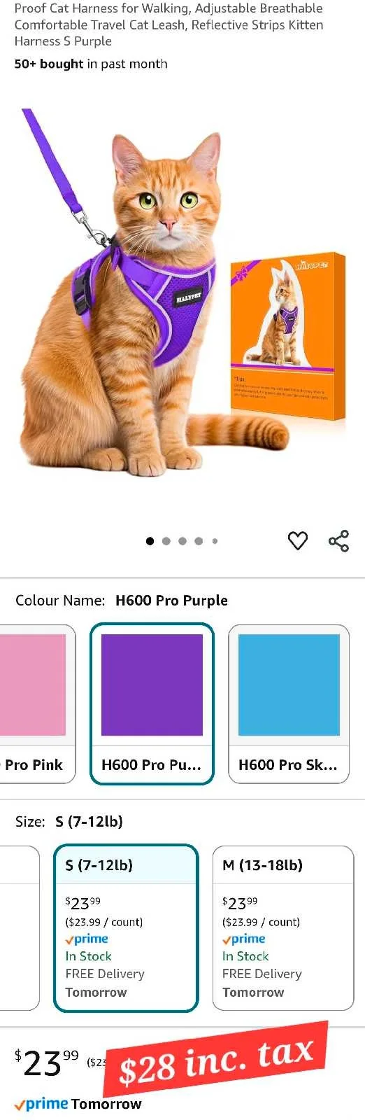 Cat Harness for Walking Small *new image indicator(3)