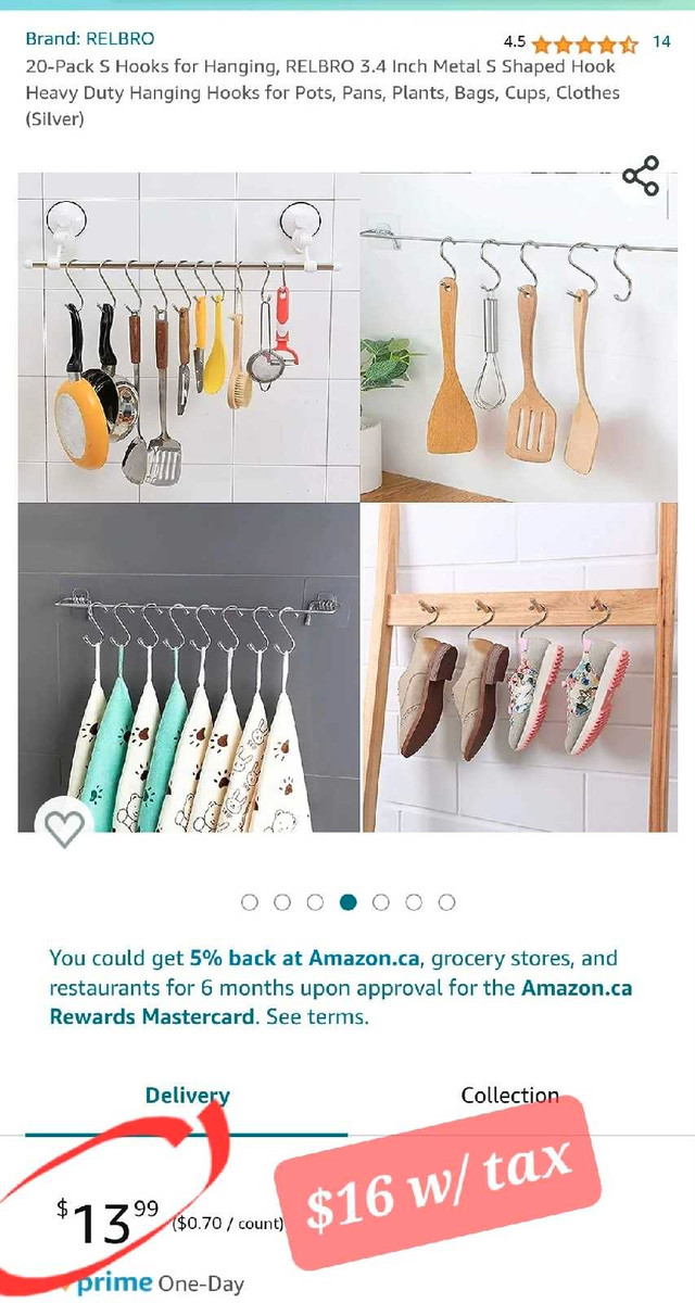 18-pcs Kitchen Metal Hooks *new - photo 3