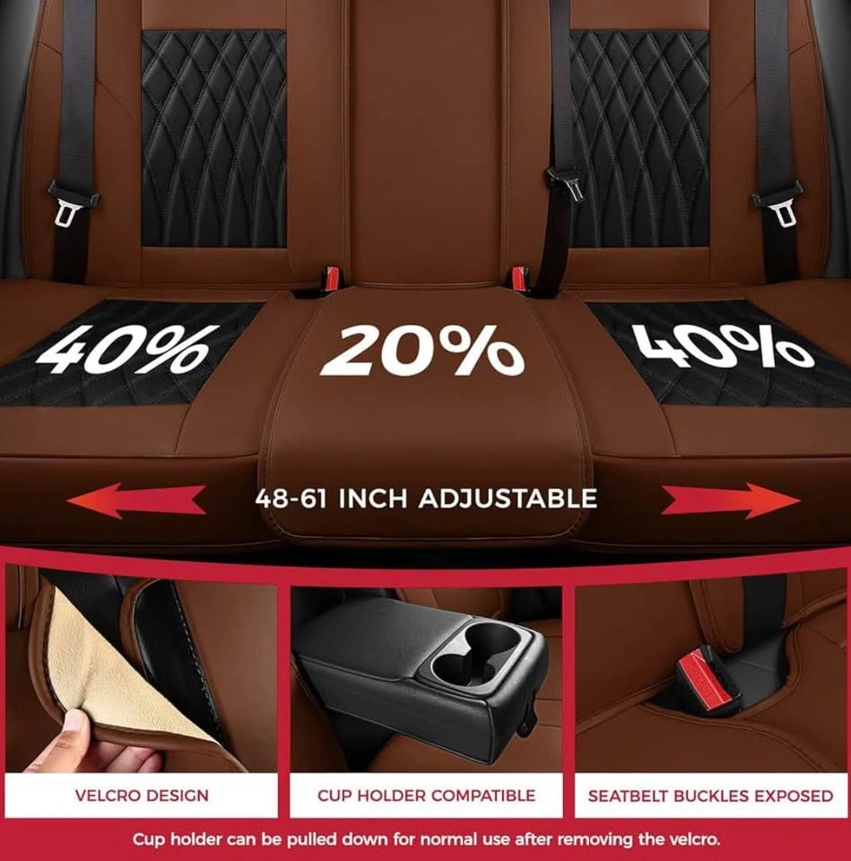 New in Bag-FREESOO Black Brown Car Seat Covers Full Set - photo 4