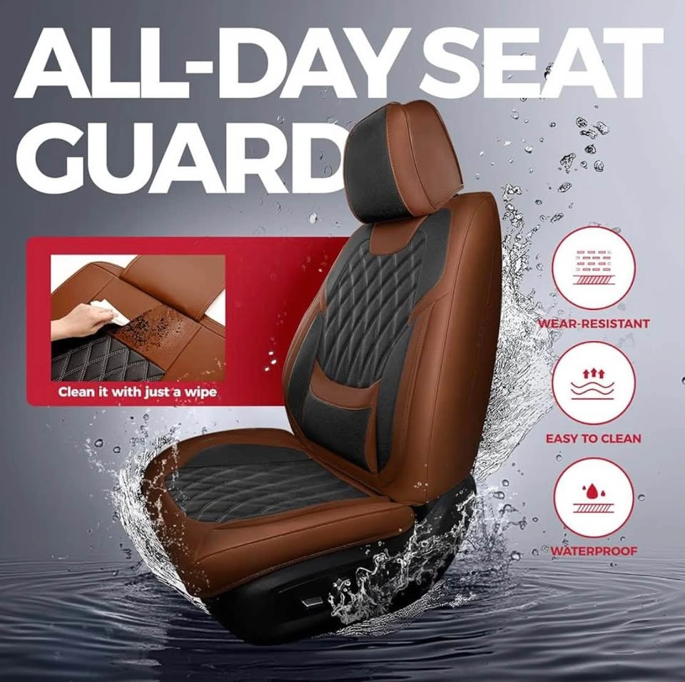 New in Bag-FREESOO Black Brown Car Seat Covers Full Set - photo 5