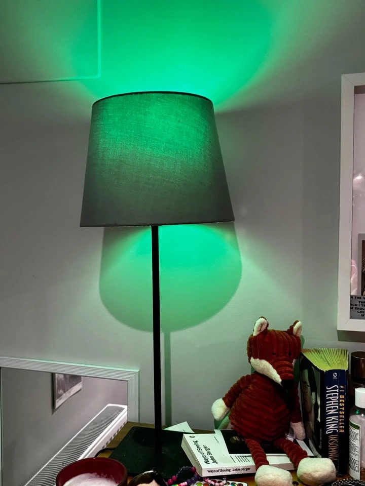 Table lamp with bulb and remote - photo 3
