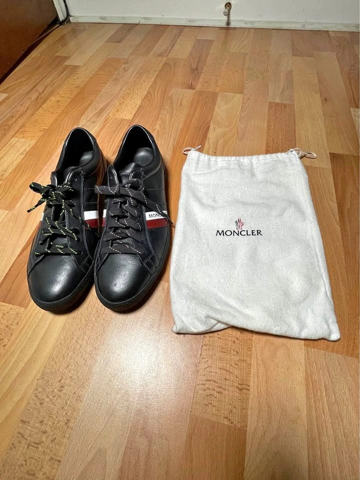 Moncler New Monaco Leather Sneakers - Size 46 (US 13)