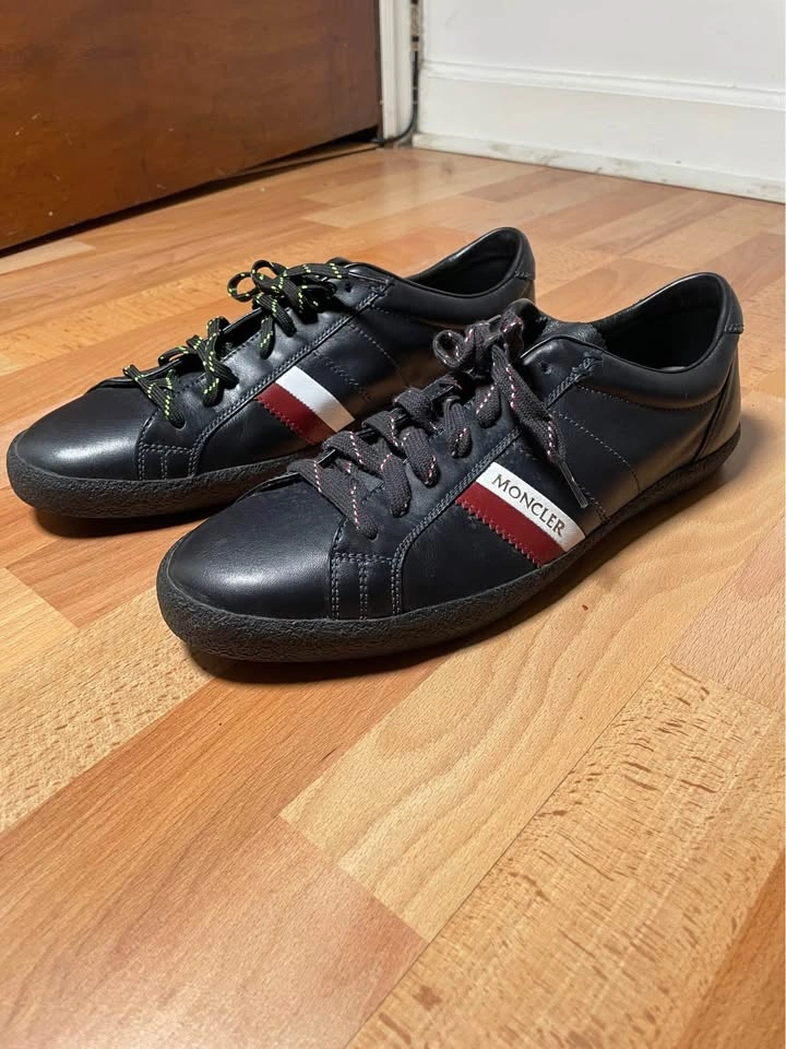 Moncler New Monaco Leather Sneakers - Size 46 (US 13) - photo 2