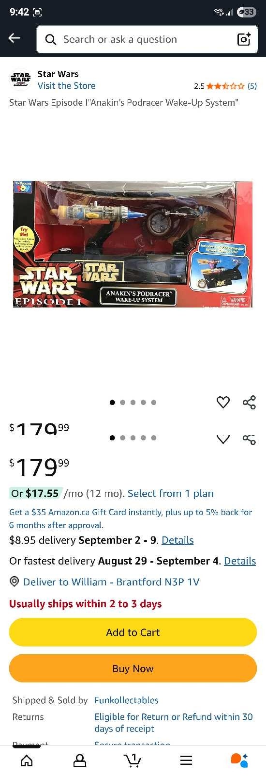 STAR WARS ANIMATED Wakeup Alarm /BANK sealed in Box