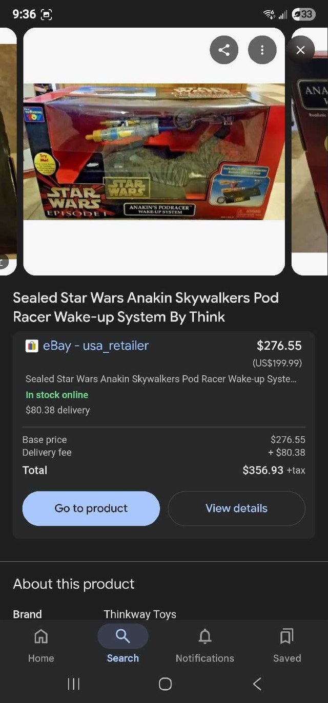 STAR WARS ANIMATED Wakeup Alarm /BANK sealed in Box - photo 4