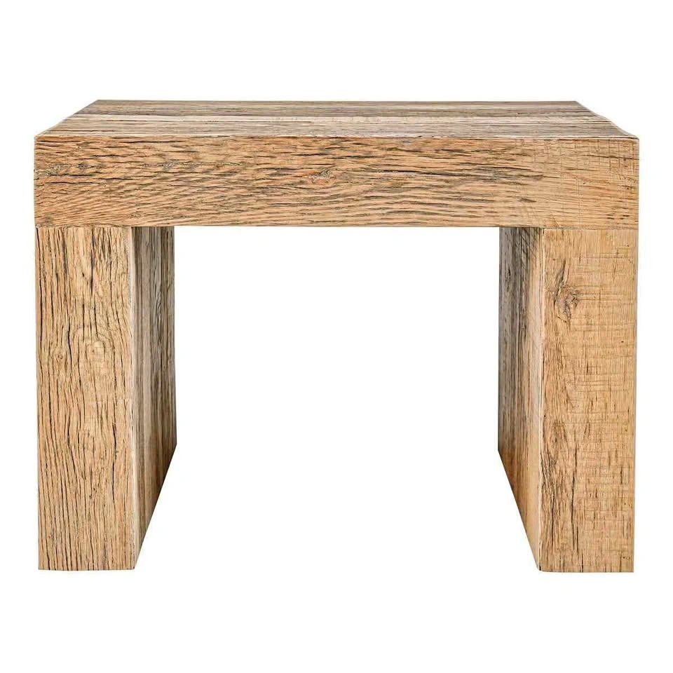 Moe's Evander Solid Reclaimed Oak Stool - BNIB