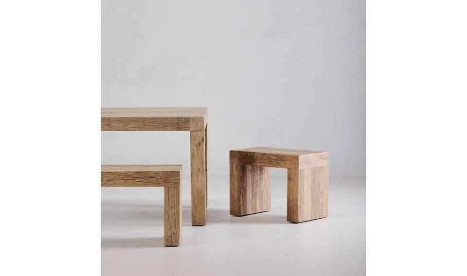 Moe's Evander Solid Reclaimed Oak Stool - BNIB - photo 4