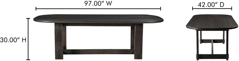 Moe's Glenn Oval Dining Table - photo 5