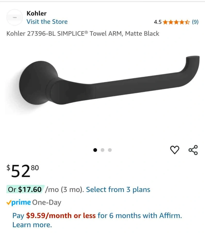 Kohler Simplice Bathroom Hardware Set - photo 2