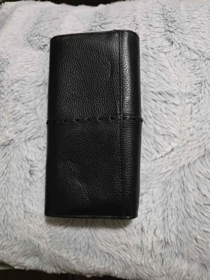 Black Leather Continental Wallet (Embroidered Logo) Tory Burch - photo 2