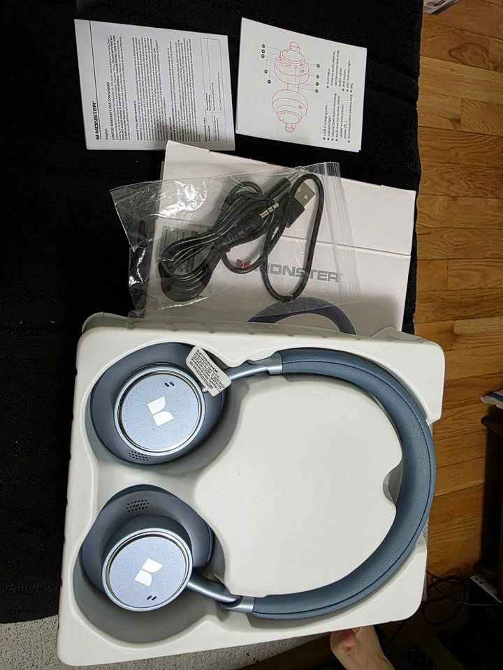 Monster N-Tune Mini Headphones (Blue) – Like New (Open Box) - photo 3