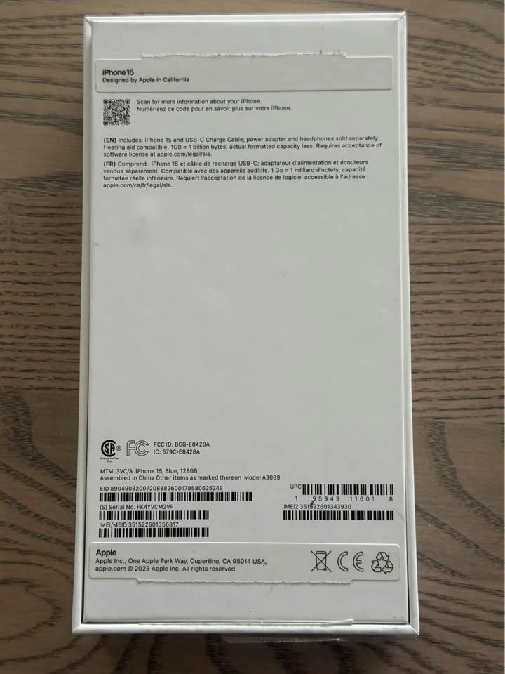 iPhone 15 128GB Light Blue Titanium - photo 4