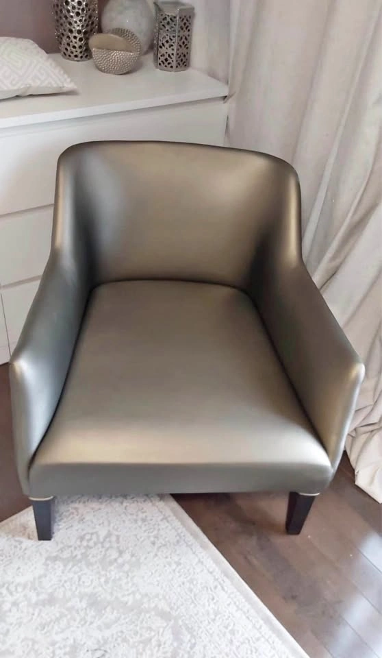 Roche Bobois Club Armchair with Ottoman and Cushion