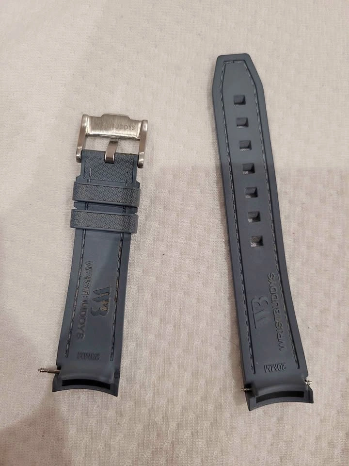 Wrist Buddy Grey Watch Strap 20mm
