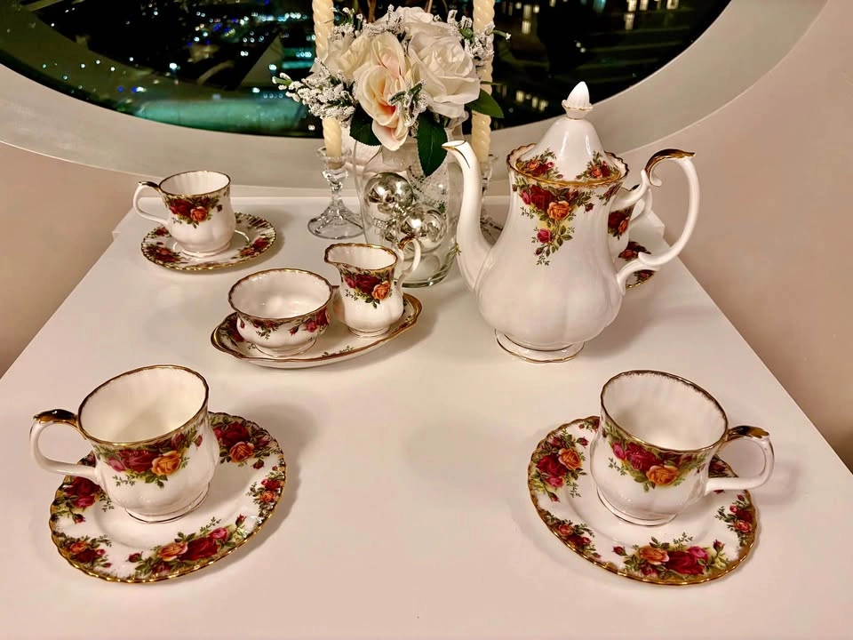 Royal Albert Old Country Rose Coffee Pot & Cups Set - photo 2
