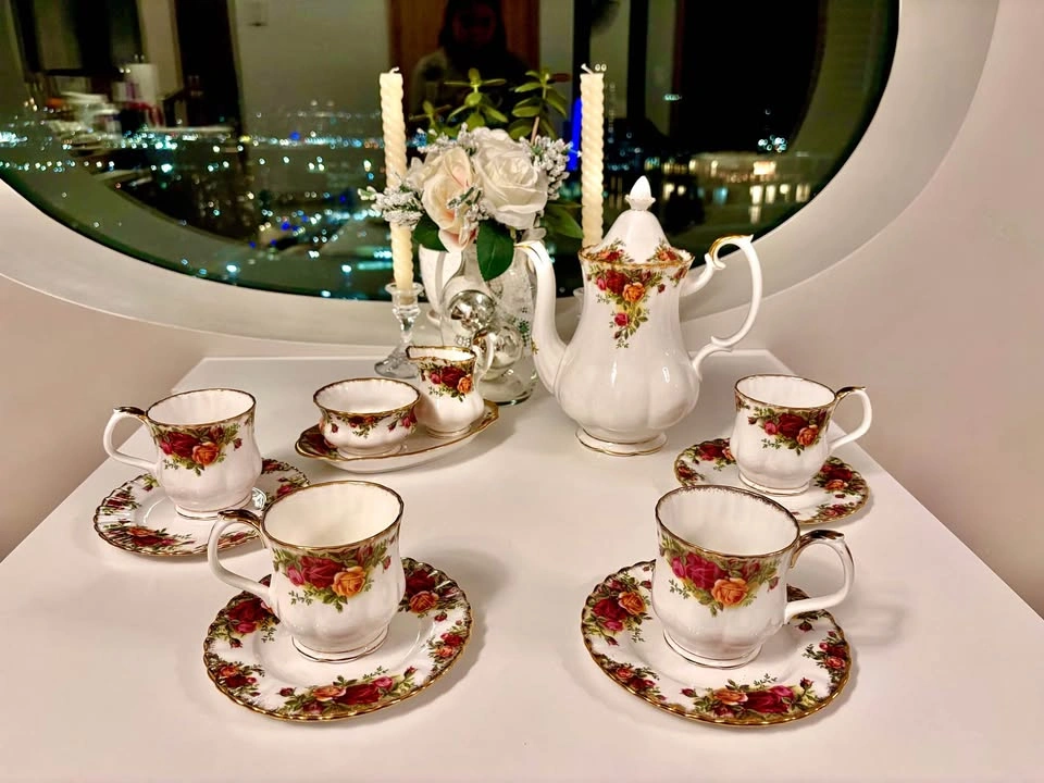Royal Albert Old Country Rose Coffee Pot & Cups Set - photo 3