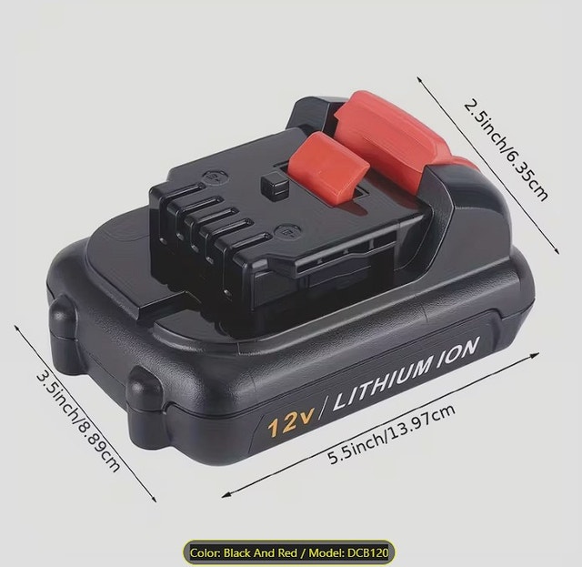 12V 4.0Ah Lithium Battery for Dewalt 12V - photo 2
