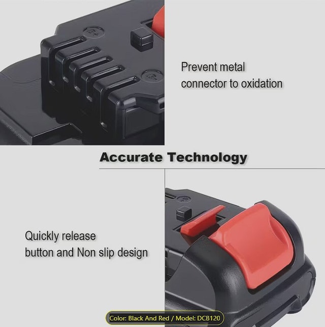 12V 4.0Ah Lithium Battery for Dewalt 12V - photo 3