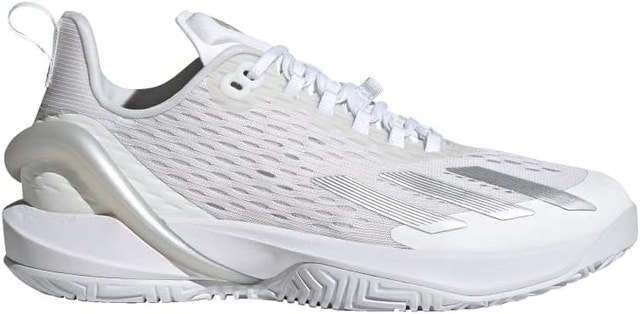 adidas Womens Adizero Cybersonic White Silver Runners Shoes Sz 8 - photo 2