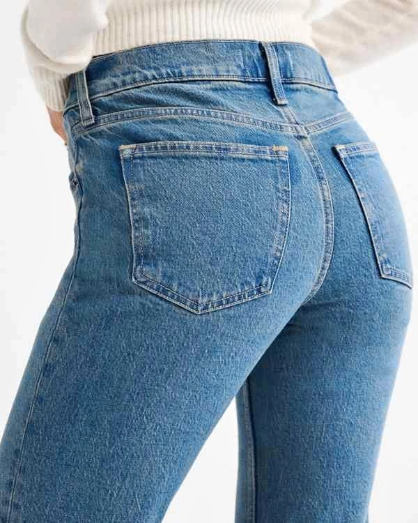 Abercrombie & Fitch 90s Straight Jeans Women Size 25 Regular NWT